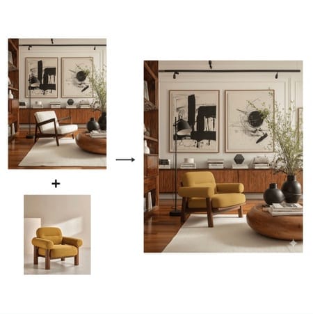 Interior design transformation: Concept to final visualization